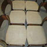 Suite 6 chairs sled Baumann 1970