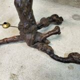 Vine wood floor lamp