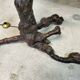 Vine wood floor lamp