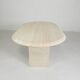 Mid-Century travertine coffee table with an oval top, 1970s.