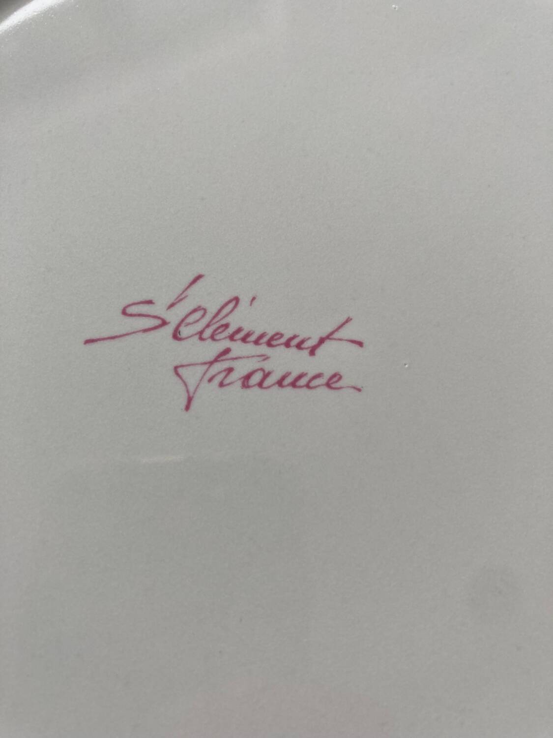 Rooster plate and St Clément basket