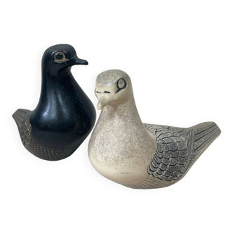 Paire d’oiseaux décoratifs