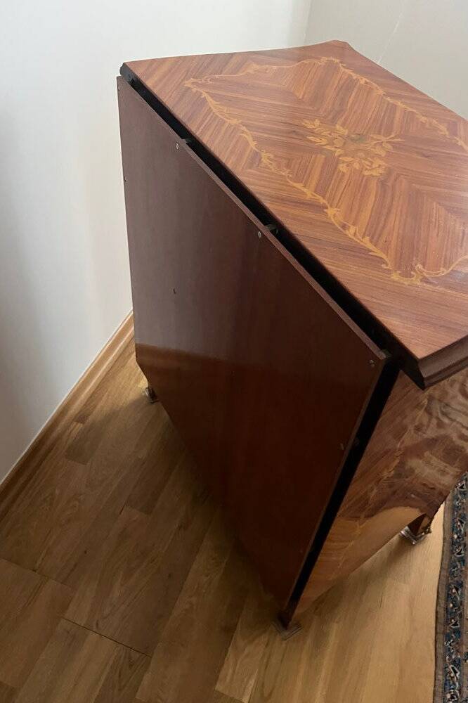 Vintage sideboard in rosewood marquetry