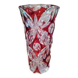 Grand vase en cristal - main