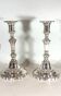 Pair of silver-plated candlesticks