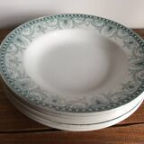 6 Terre de Fer soup plates