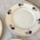 Trio of dessert plates Iron Earth model "Romeo" early XXeme