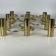 60s 70s 9-bulb ceiling lamp from Leola Leuchten Germany in brass