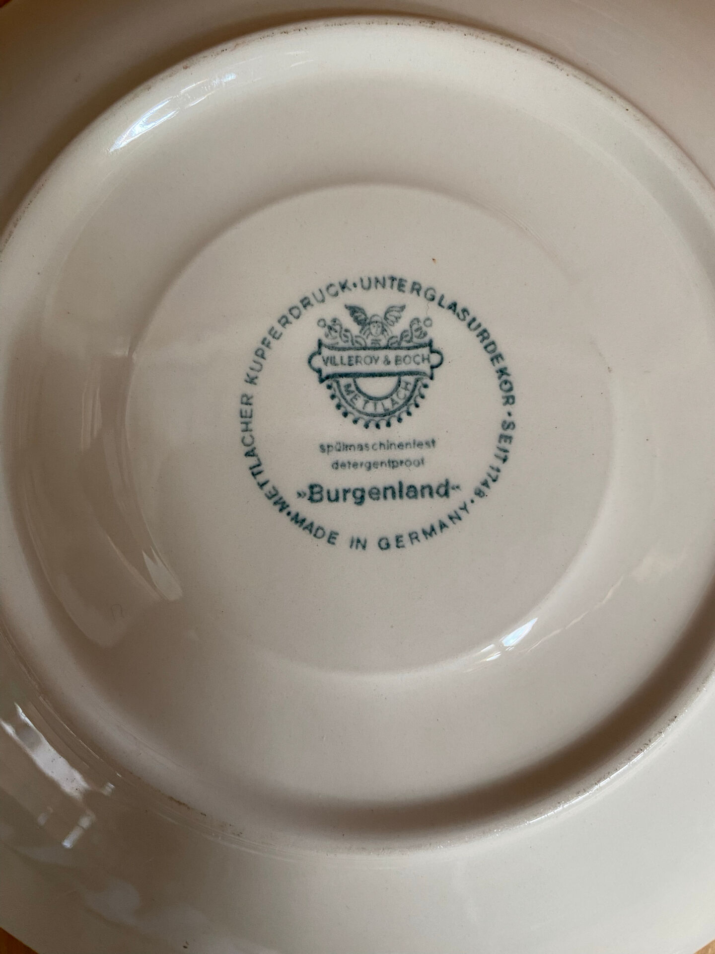 Cup + saucer antique villeroy & boch burgenland model ceramic