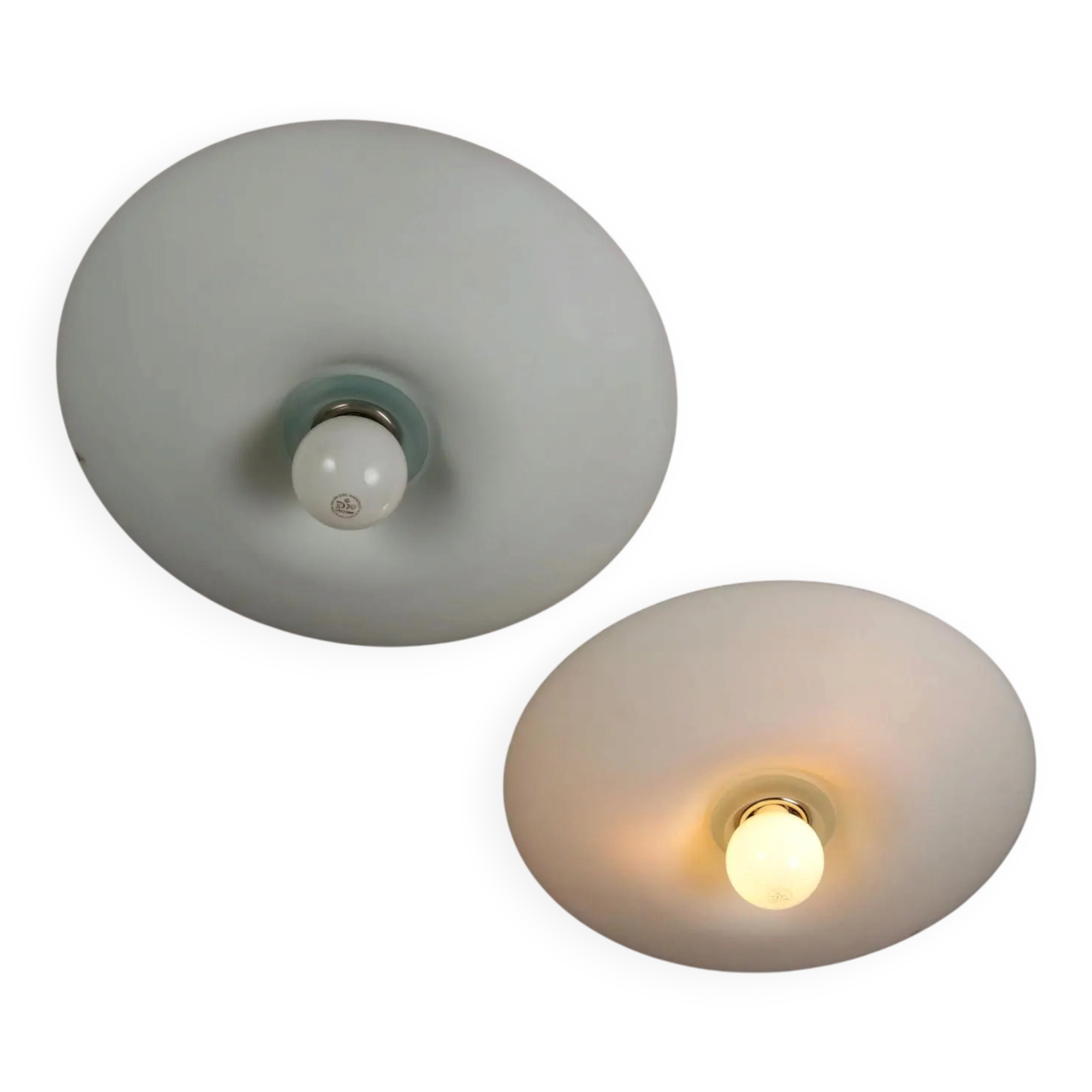 Plafonniers vintage des années 1990 en verre de Murano, Italie