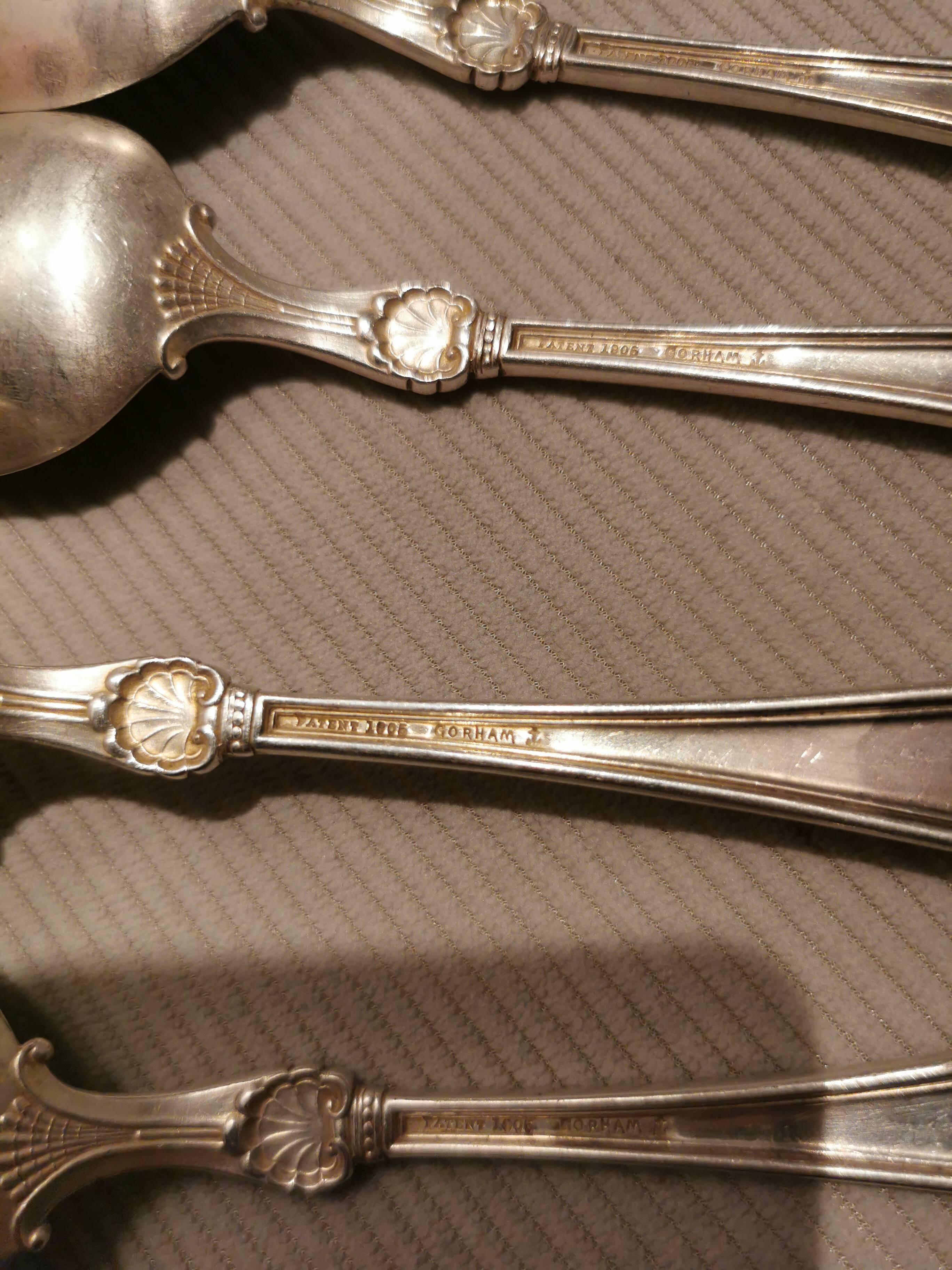 4 antique Gorham spoons from 1905