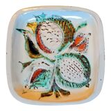 Old vintage ceramic dish Vallauris 50s 60s