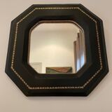 Leather-wrapped mirror 1950