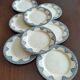 8 flat plates iron earth Salins, model Céline