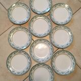 Set of flat plates Roses Mousses