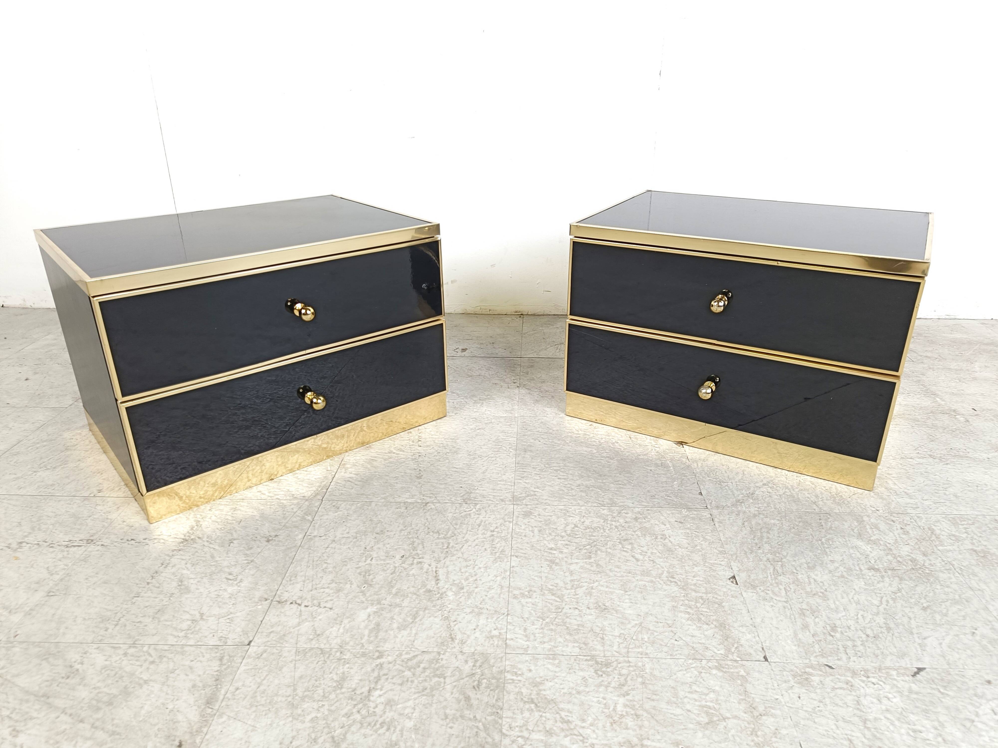 Pair of bedside cabinets, 1970s