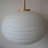 Ancien globe abat jour luminaire en verre suspension déco vintage rétro