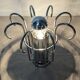 Modernist Space Age lamp in chrome metal from the 60s/70s