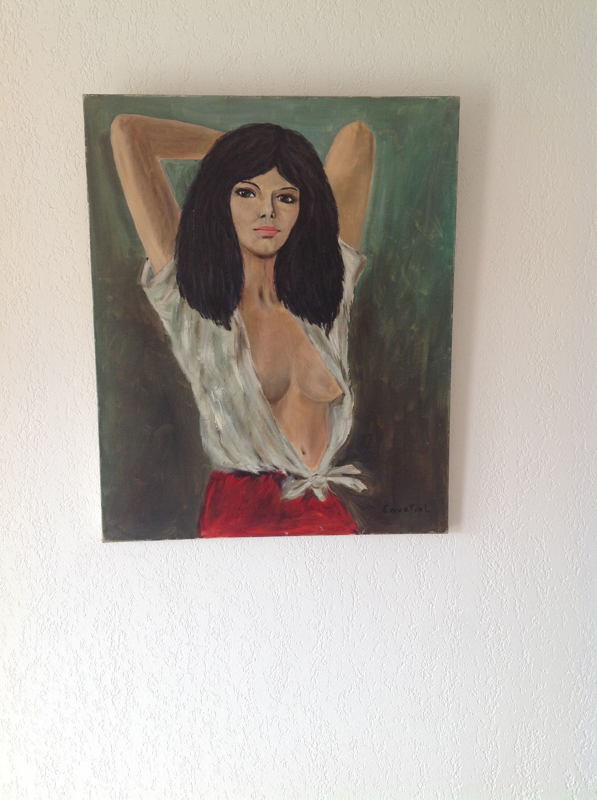 Oil on canvas woman