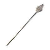Pique à brochette hatelet metal argente