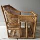 vintage rattan bamboo baby doll chair