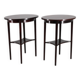 1930s pair of restored Thonet side tables No. 206, Czechoslovakia