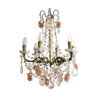 Antique crystal chandelier