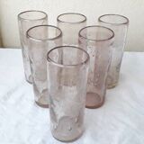 6 verres bullés