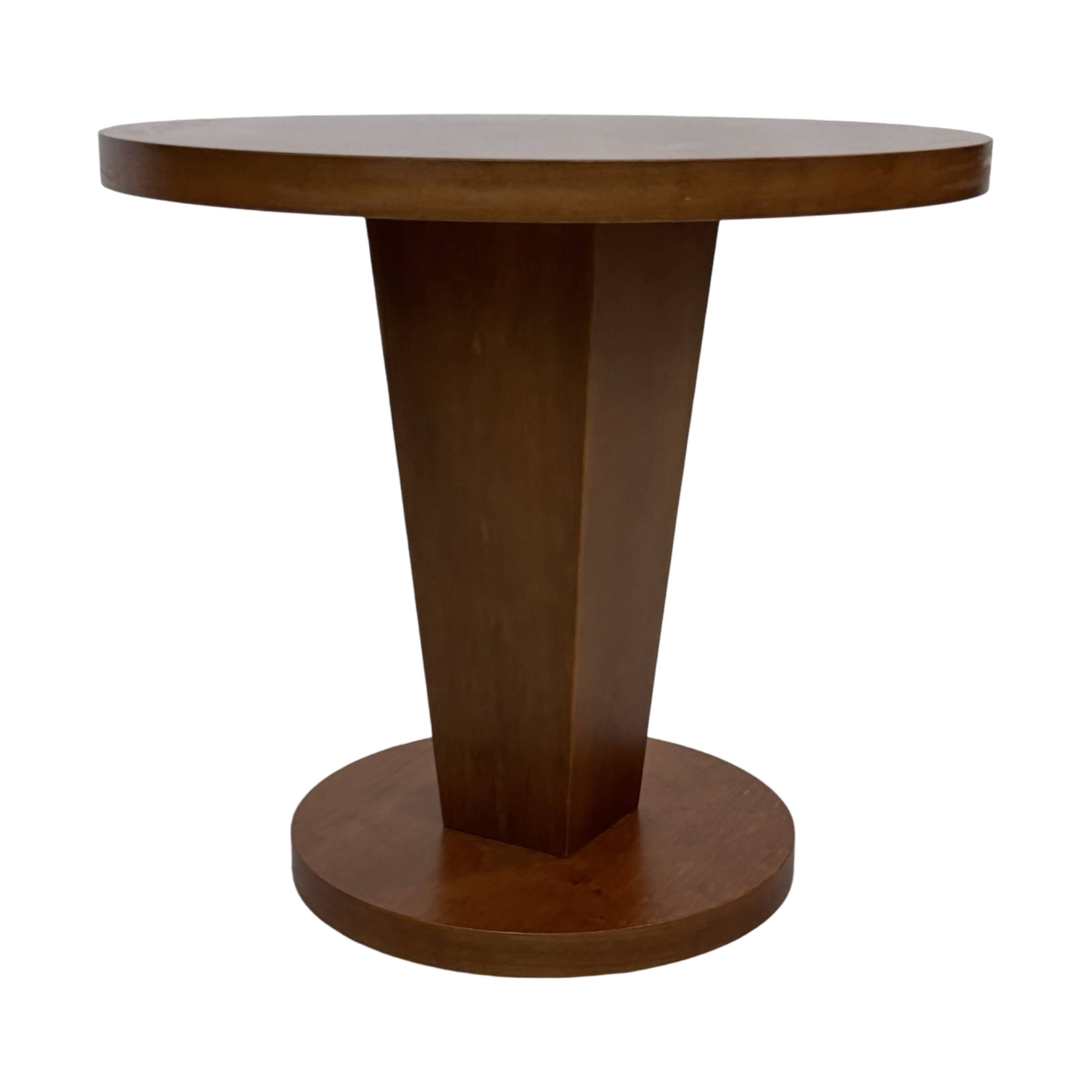 Vintage side table art deco style 80s wood minimalist design