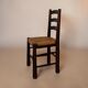 Rustic chairs attributed to Georges Robert.