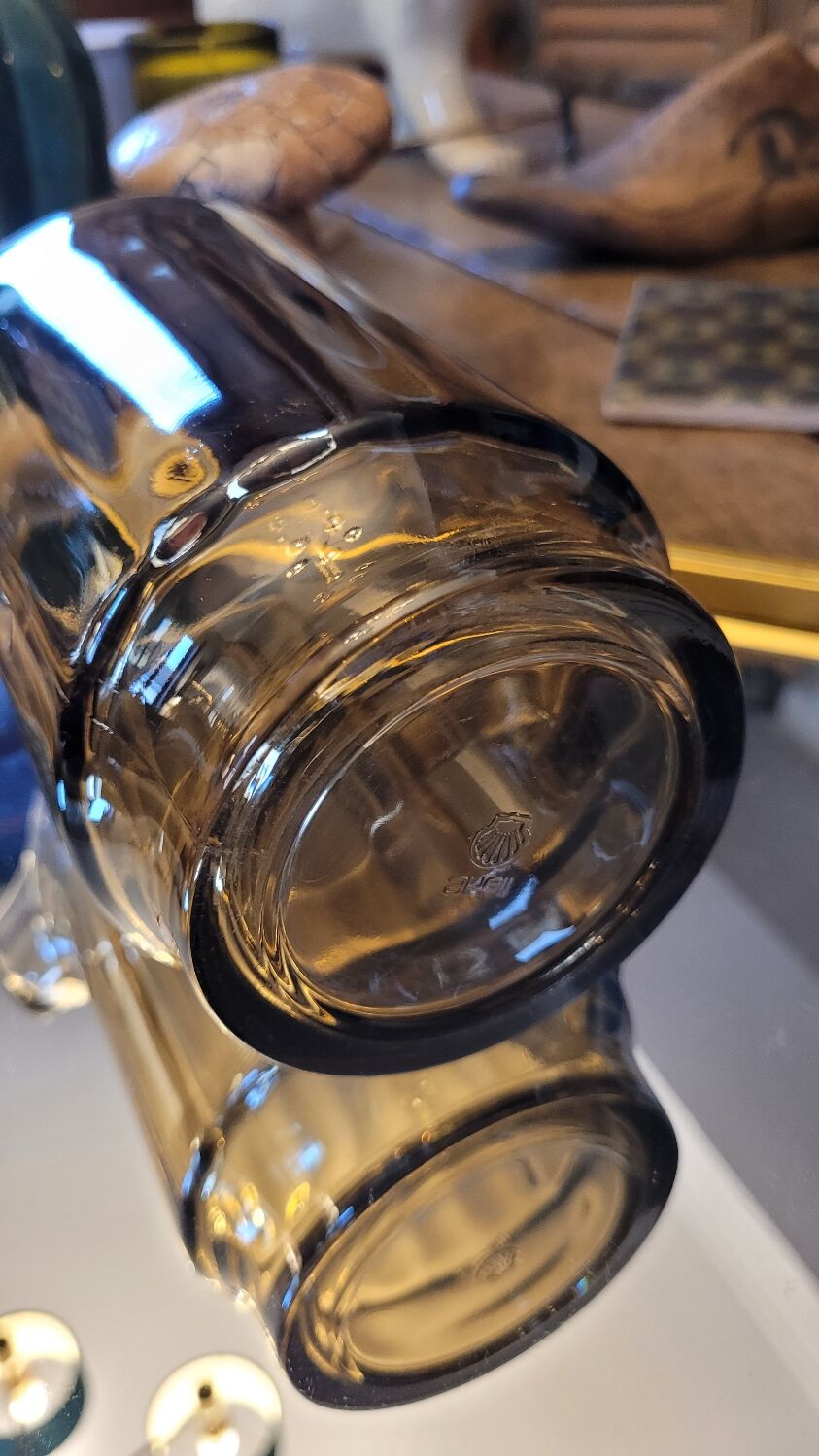 70's glass pitcher