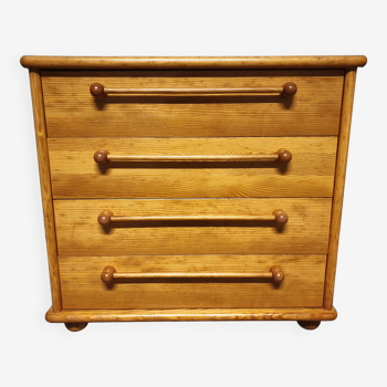 Vintage Gautier pine chest of drawers 1980