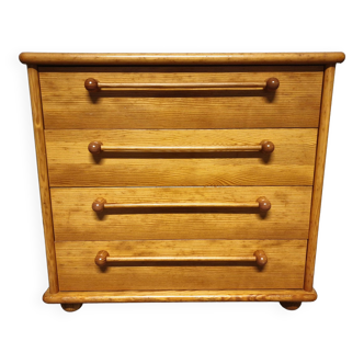 Vintage Gautier pine chest of drawers 1980