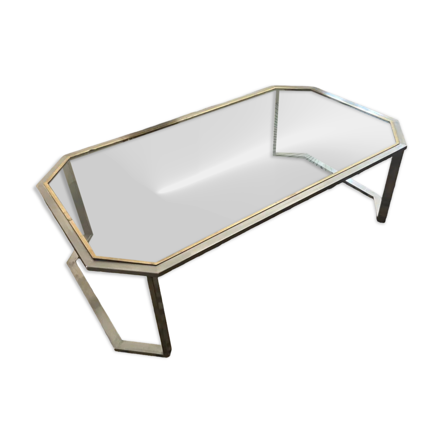 Octagonal coffee table 70s