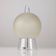 Murano glass table lamp by Itre, cone and satin sphere, Venice 1980s