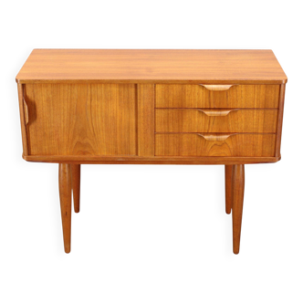 Armoire danoise en teck avec tiroirs des années 1960