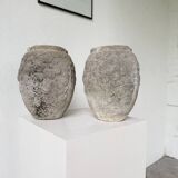 Pair of cement planters, 1900