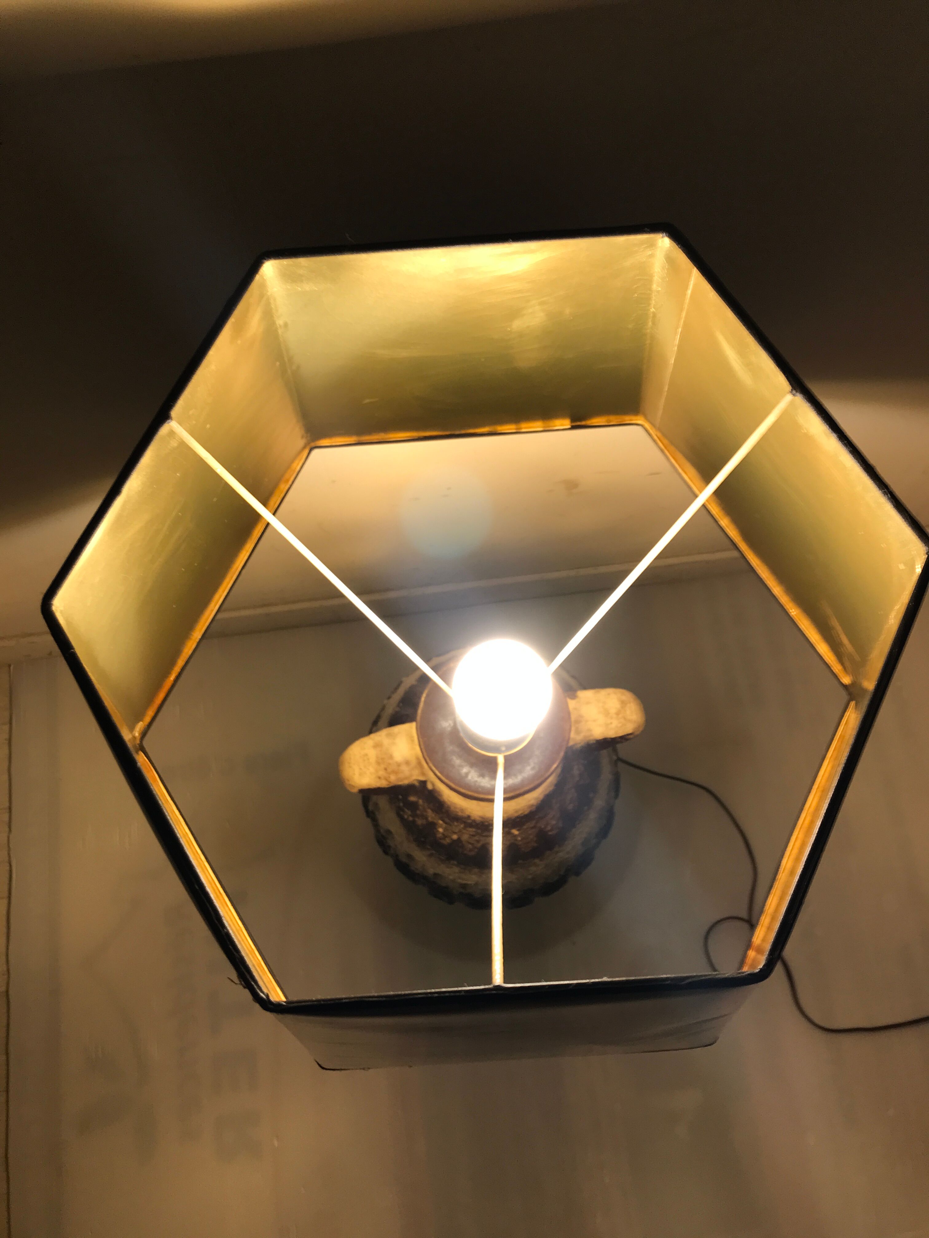 Ceramic lamp accosted 50s-60s