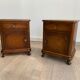 Pair of chippendale art deco bedsides