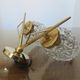 Pair of double appliques "Pierre Disderot" in brass and glass 50 60 years