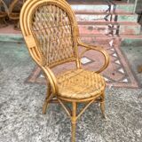 Rattan armchairs circa 1960