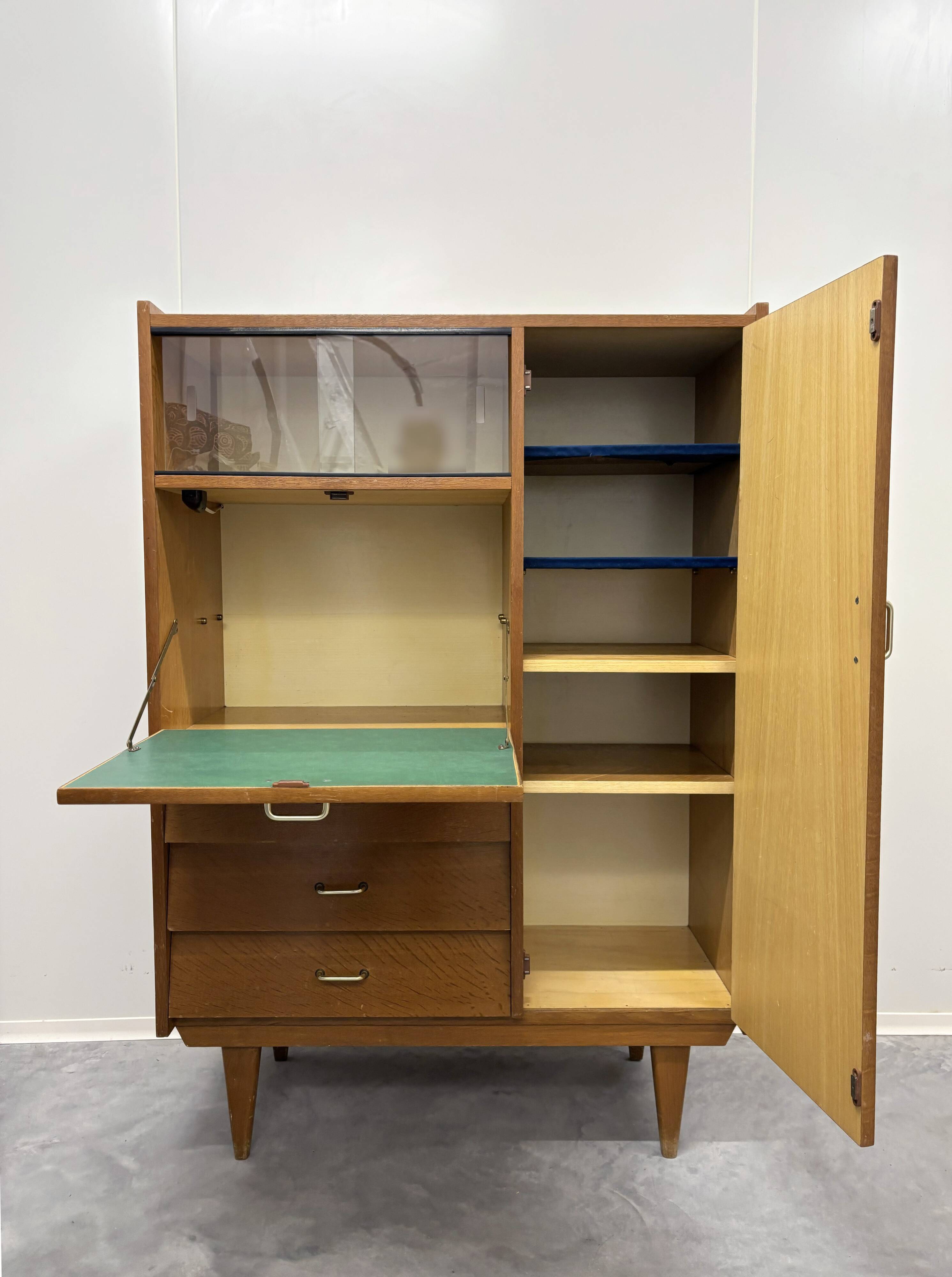 Armoire secrétaire vintage scandinave style