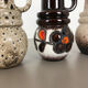 Set of three 1970s pottery fat lava "vienna" vases made by Scheurich, Germany