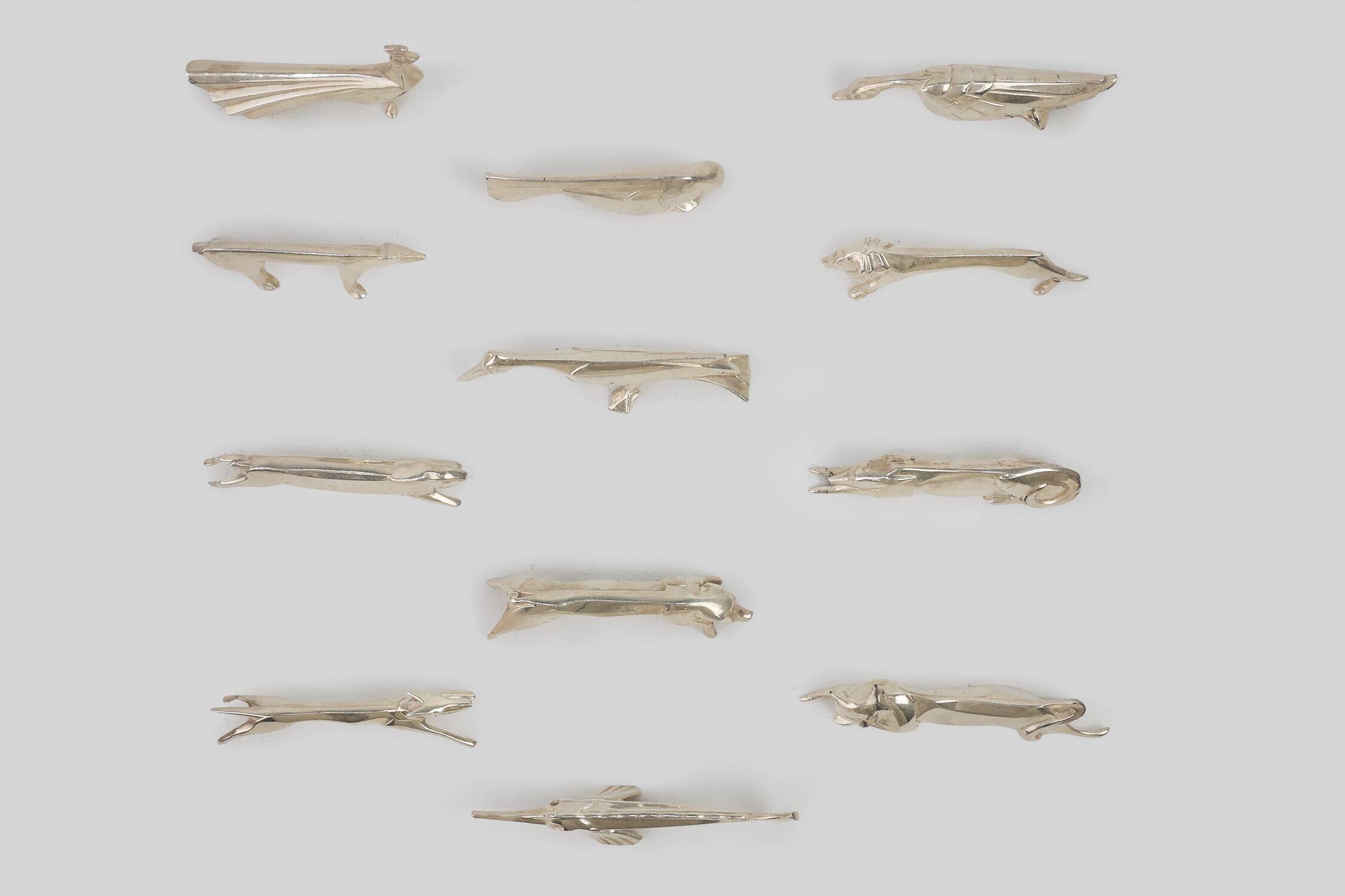 Complete Menagerie by Edouard Marcel Sandoz for Christofle Gallia, France