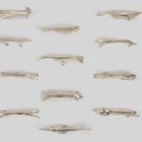 Complete Menagerie by Edouard Marcel Sandoz for Christofle Gallia, France