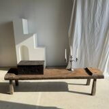 Very large bench in old teak H:50cm L:2m06
