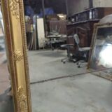 Mirror period gilded restoration in wood and stucco, 119x63 cm