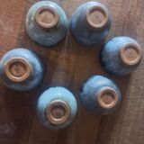 Earthen cider bowls x6