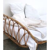 Vintage rattan bed