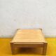 Vintage coffee table in solid pine – Brutalist style (70 x 71 cm)